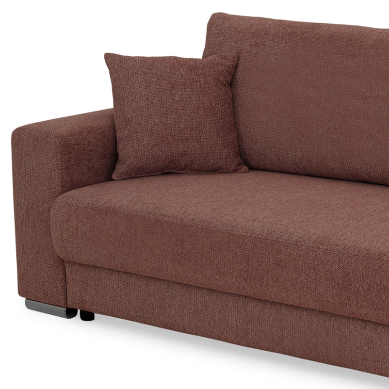 ANTONY Canapea extensibilă, 3 locuri, ladă depozitare, stofă