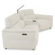 ADDISON Colțar, 2 reclinerele electrice, lampă, încărcare USB, stofă