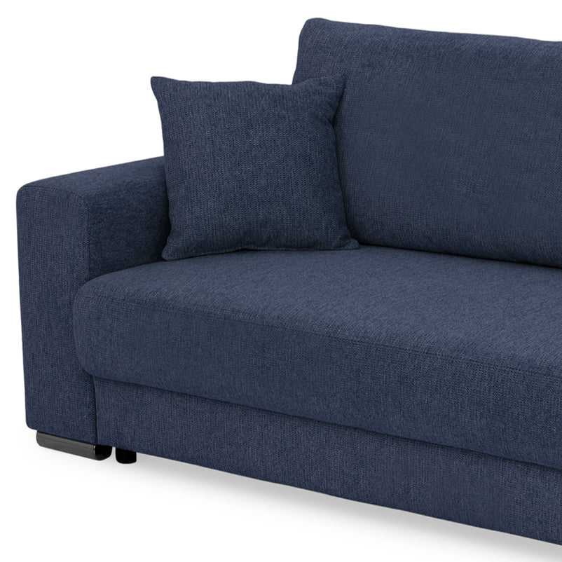 ANTONY Canapea extensibilă, 3 locuri, ladă depozitare, stofă