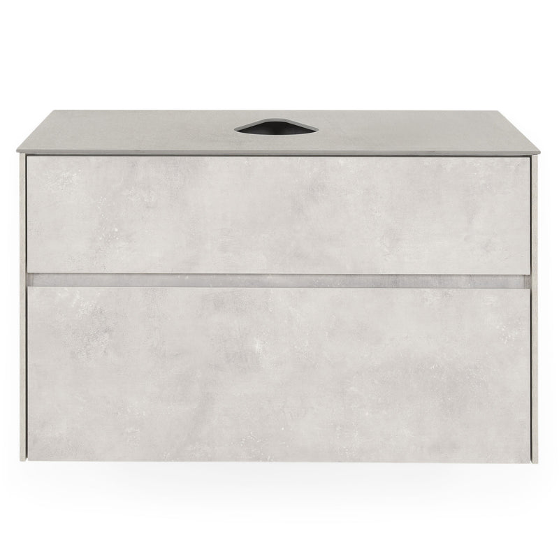 LAMINA Set mobilier baie, mască lavoar, top, oglindă LED și lavoar