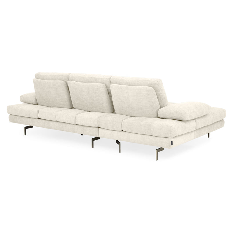 MISTERY Colțar șezlong stânga/dreapta cu mecanism manual spătar și brațe, stofă