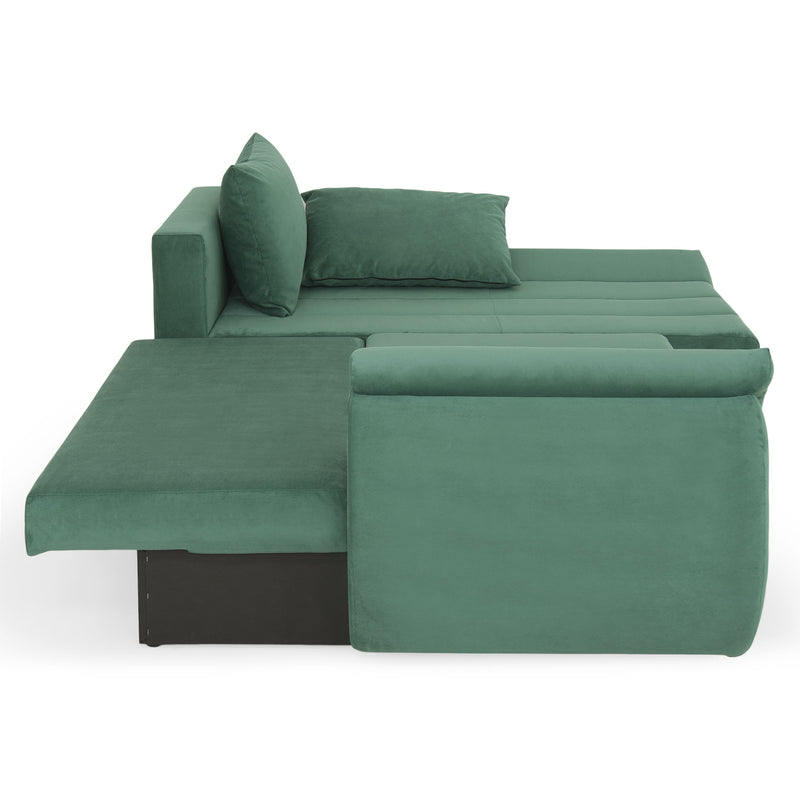 MINIDIAZ Canapea extensibilă, șezlong stânga/dreapta, stofă