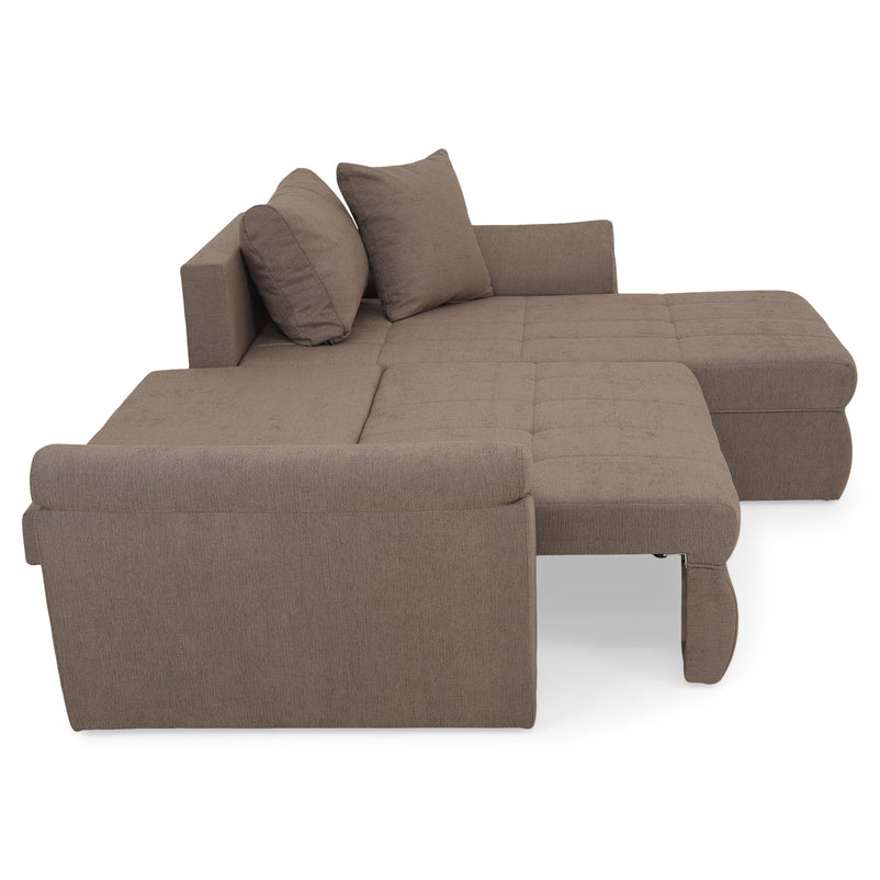 ESCAPE Colțar extensibil cu șezlong stânga/dreapta, stofă