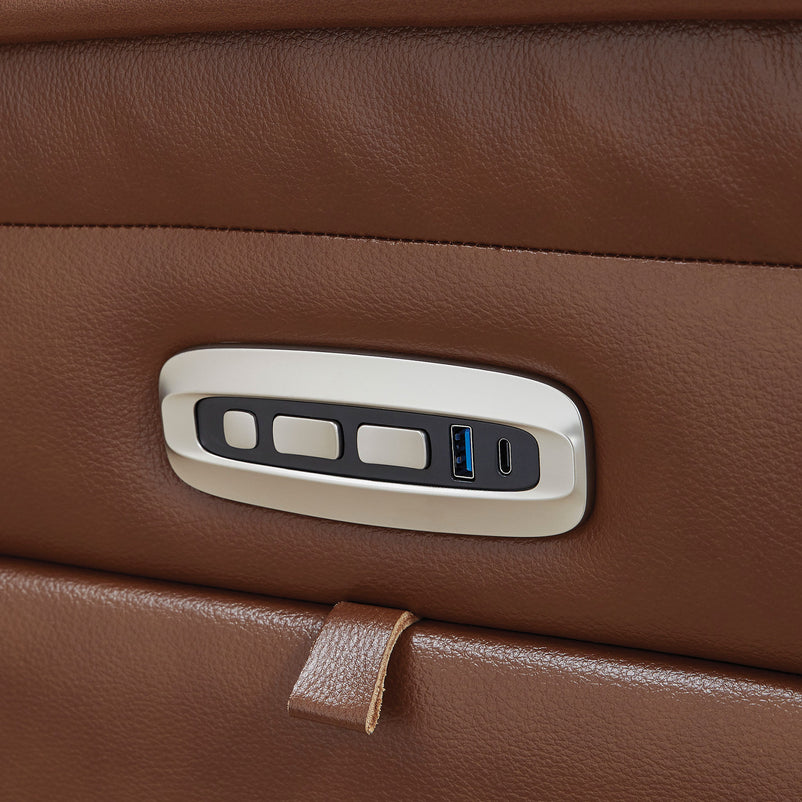 CRAWFORD Fotoliu, recliner electric, piele