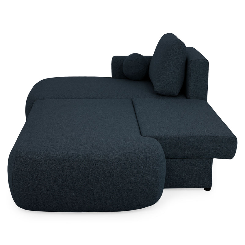 LAON Colțar extensibil, șezlong stânga/dreapta și ladă depozitare, stofă