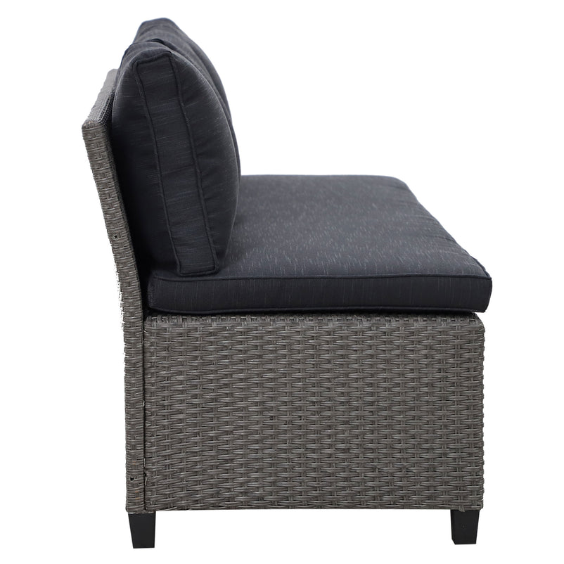 BAXTER Set mobilier terasă/grădină, colțar și masă