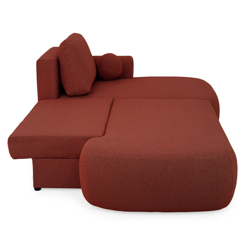 LAON Colțar extensibil, șezlong stânga/dreapta și ladă depozitare, stofă