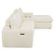 NEW JERSEY Colțar cu șezlong electric stânga/dreapta, 1 recliner electric, tetiere reglabile, USB, consolă depozitare, stofă
