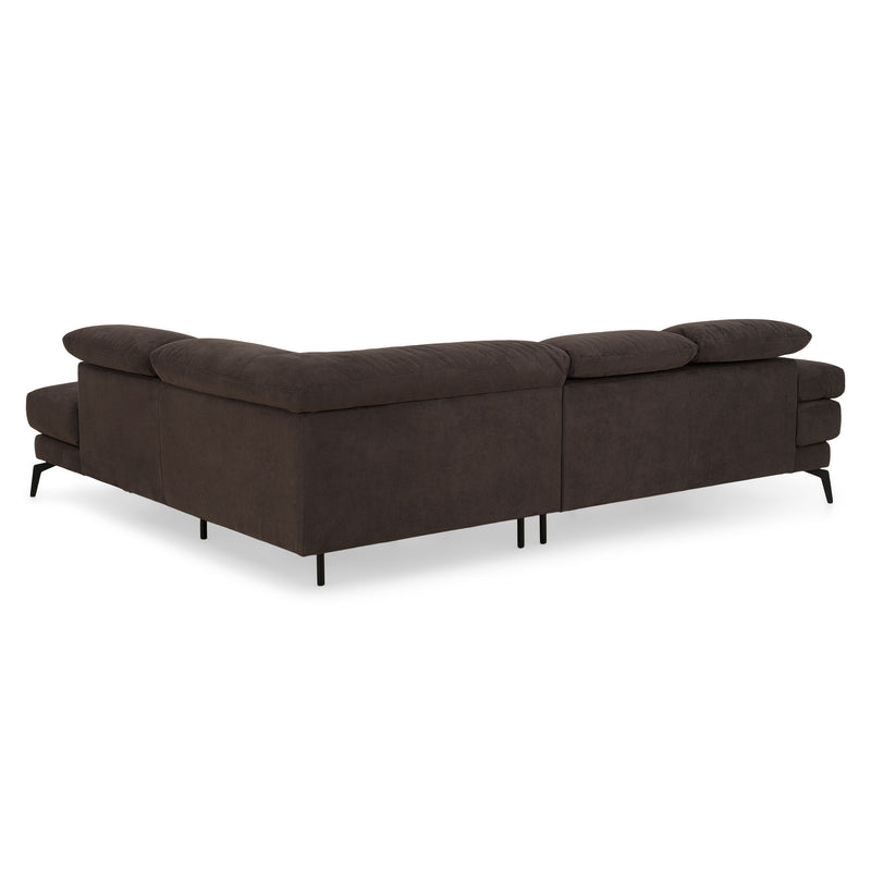 GARNER Colțar, șezlong dreapta, spătar și mecanism tetiere, stofă