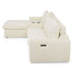 NEW JERSEY Colțar cu șezlong electric stânga/dreapta, 1 recliner electric, tetiere reglabile, USB, consolă depozitare, stofă