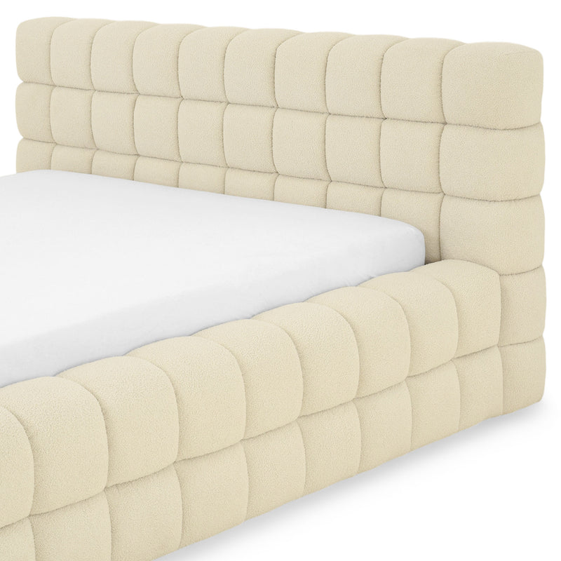 PIETRO Pat tapițat, 160x200cm, somieră rabatabilă și ladă incluse