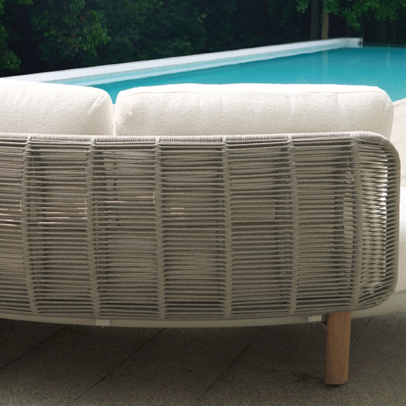 CIRCLE Set mobilier terasă/grăină, 2 canapele cu 1 braț, 1 canapea fără brațe, măsuță