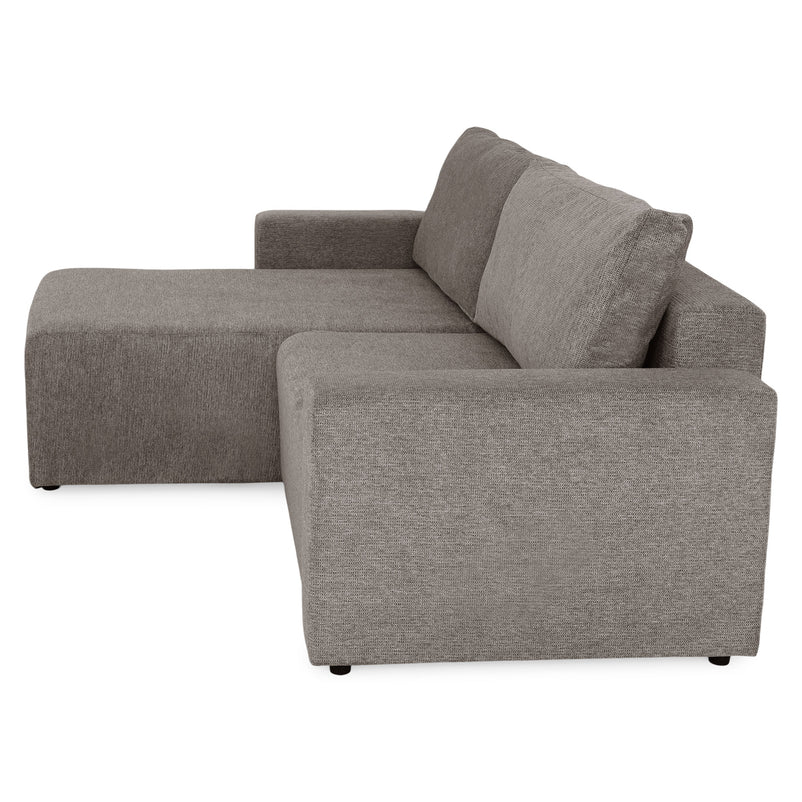 FRIDO Colțar extensibil, șezlong interschimbabil, ladă depozitare, stofă