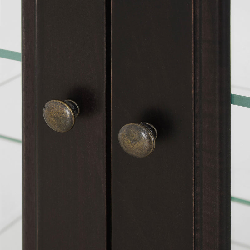 CHOCOLATE Vitrină 2 uși, LED inclus