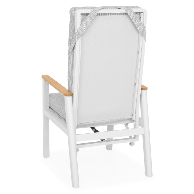VALDIVIA Set mobilier terasă/grădină, 2 scaune recliner