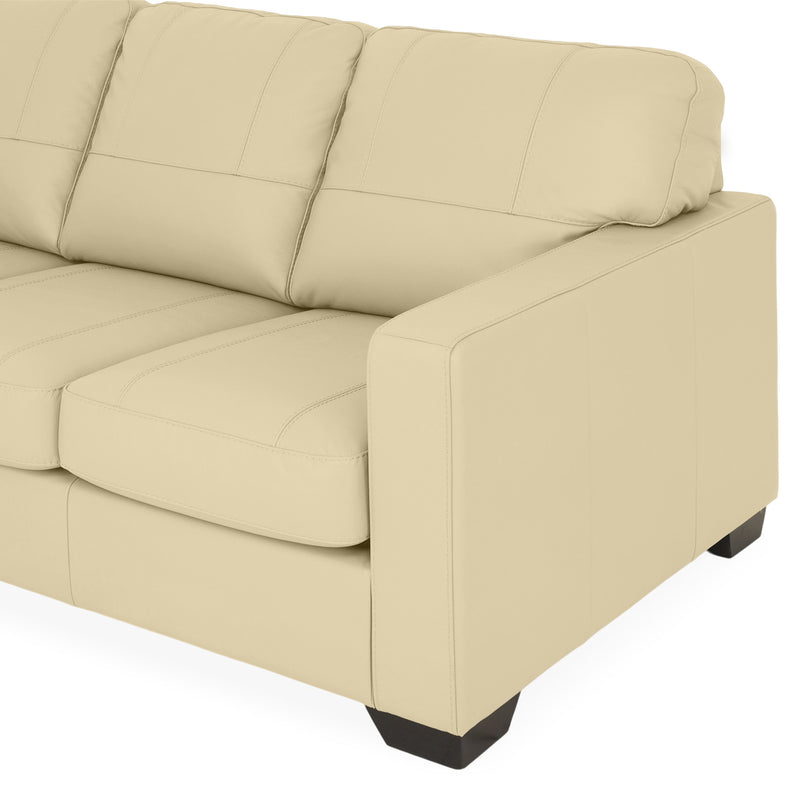 ASWAN Canapea extensibilă, 3 locuri, piele