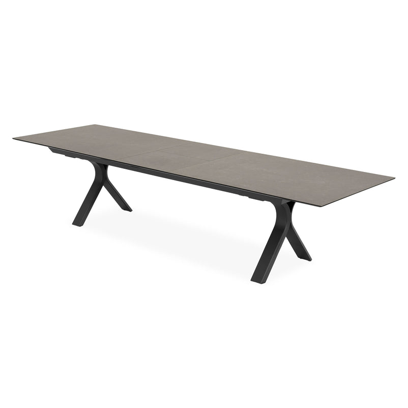 CARSON/BARI Set mobilier terasă/grădină, 8 scaune și masă extensibilă