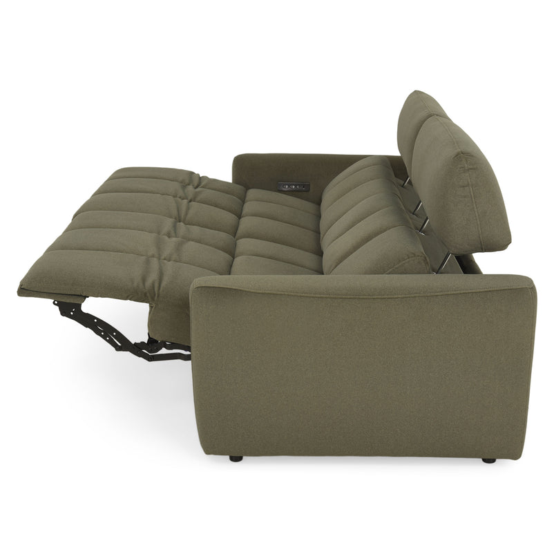 WISNER Canapea 3 locuri, 2 reclinere electrice, mecanism electric tetiere, stofă