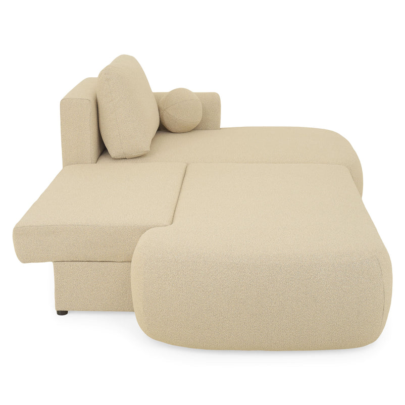 LAON Colțar extensibil, șezlong stânga/dreapta și ladă depozitare, stofă