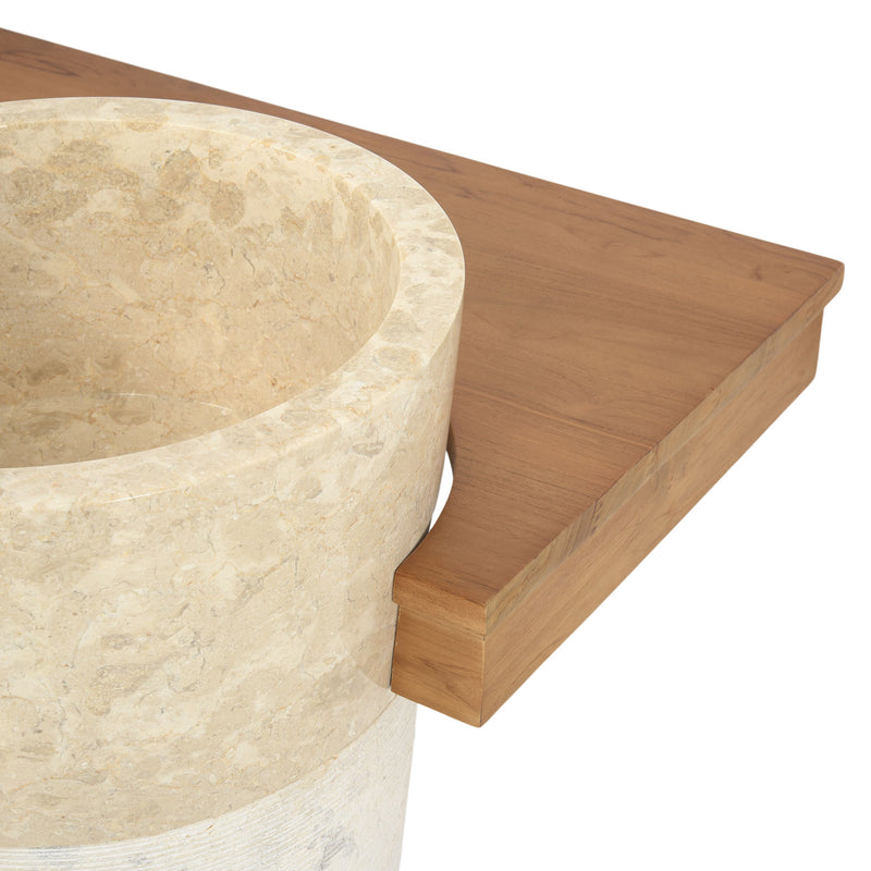 INTEGRALE Set mobilier baie, masă lavoar, top și 2 lavoare