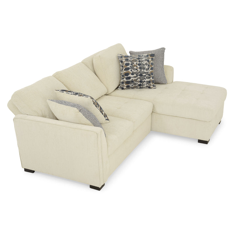 ASCOLI Colțar extensibil, șezlong stânga/dreapta, 4 perne decor incluse, stofă