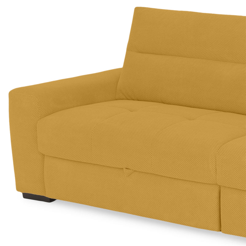 WIDE Canapea extensibilă, 4 locuri, stofă