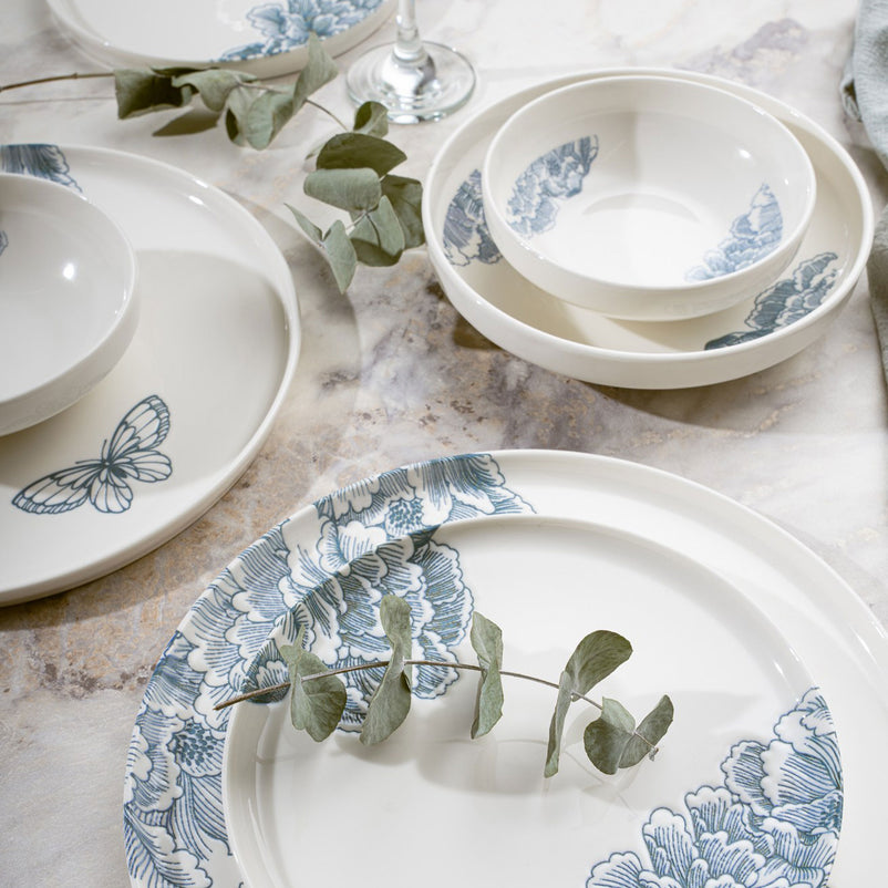 BUTTERFLY Set veselă 24 piese, porțelan