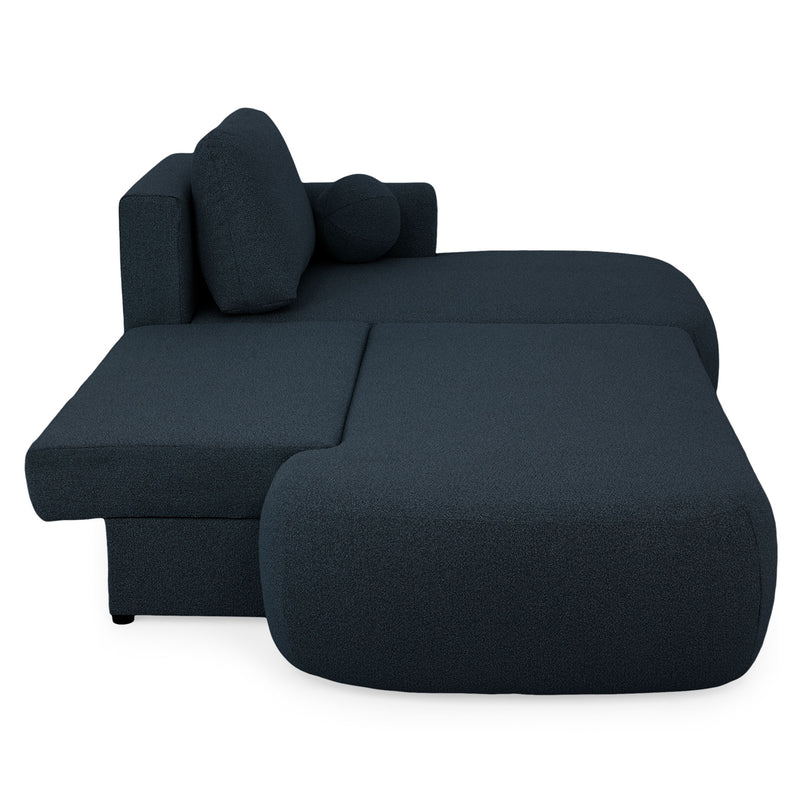 LAON Colțar extensibil, șezlong stânga/dreapta și ladă depozitare, stofă