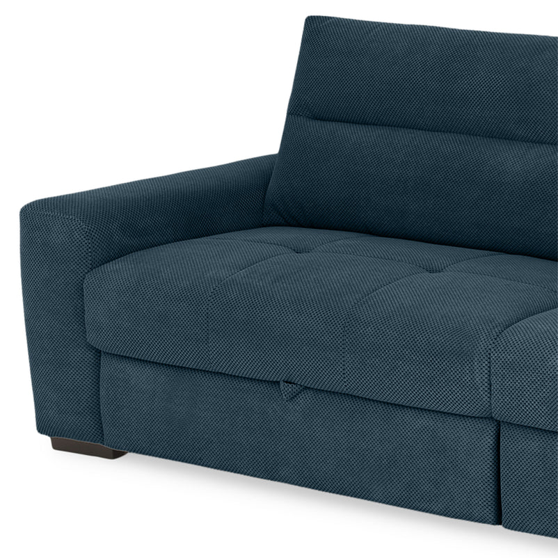 WIDE Canapea extensibilă, 4 locuri, stofă