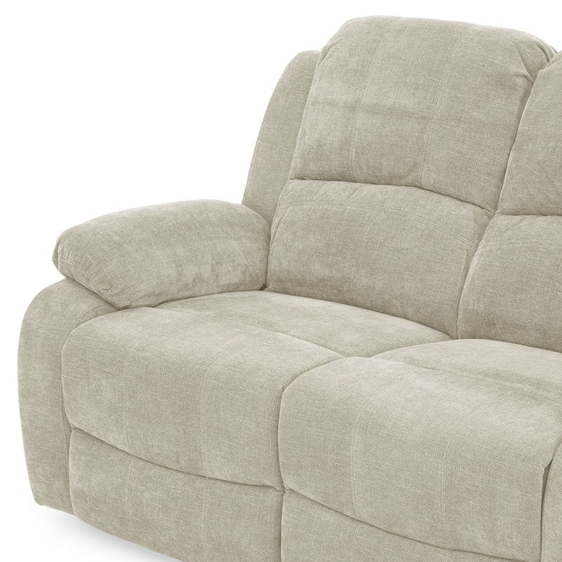 ALMATY Canapea 2 locuri, 2 reclinere electrice, stofă