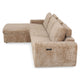 NEW JERSEY Colțar cu șezlong electric stânga/dreapta, 1 recliner electric, mecanism tetieră, USB, stofă