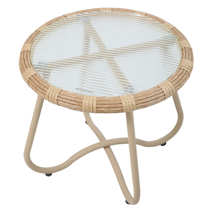 MINSK Set mobilier terasă/grădină, 2 fotolii balansoar și măsuță