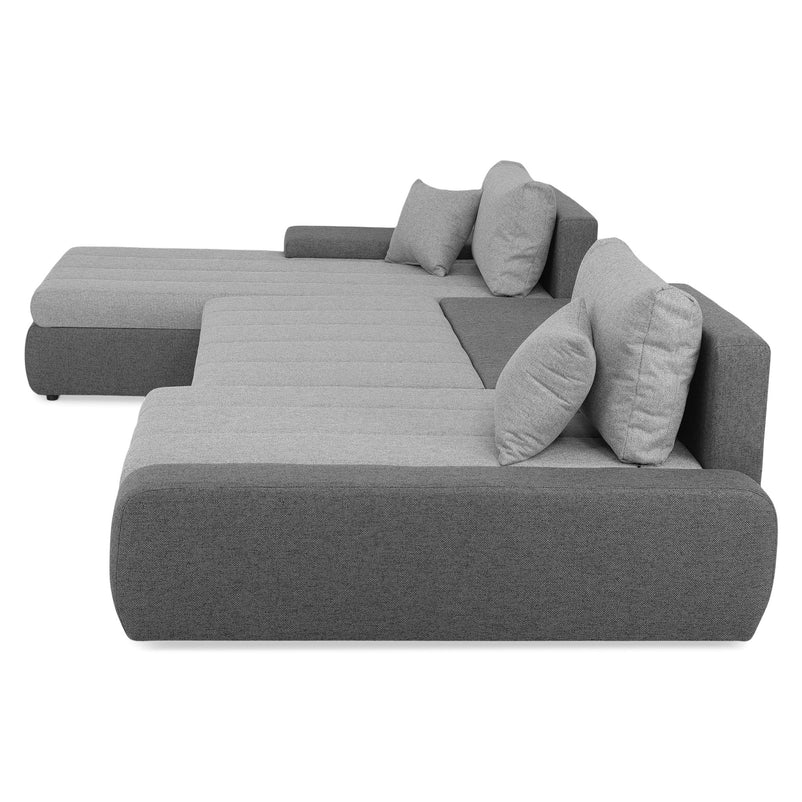 AURA Ansamblu colț extensibil stânga/dreapta, stofă