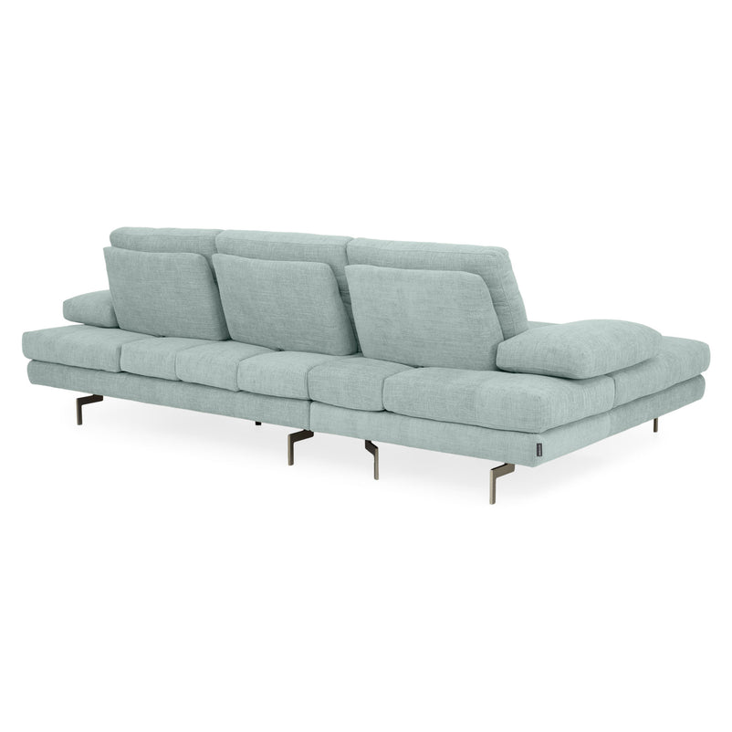 MISTERY Colțar șezlong stânga/dreapta cu mecanism manual spătar și brațe, stofă