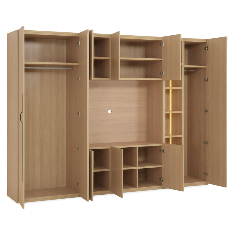 COMPACT Dressing 9 uși, spațiu TV