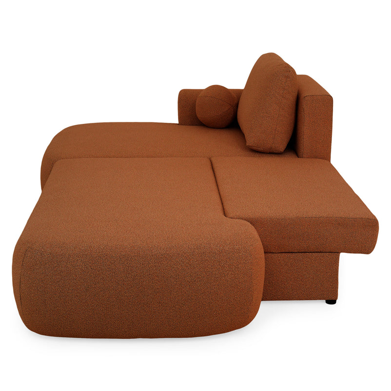 LAON Colțar extensibil, șezlong stânga/dreapta și ladă depozitare, stofă