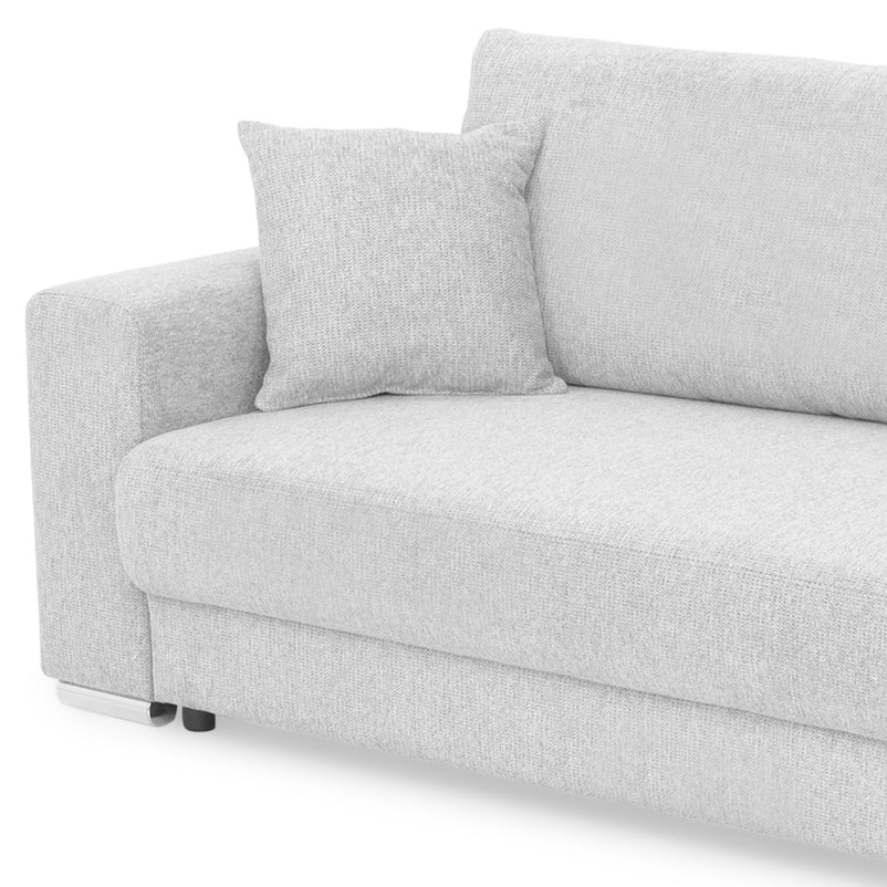 ANTONY Canapea extensibilă, 3 locuri, ladă depozitare, stofă