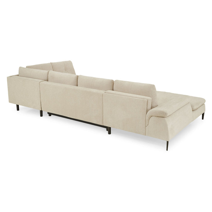 LAVRIK Colțar extensibil, șezlong stânga/dreapta, stofă