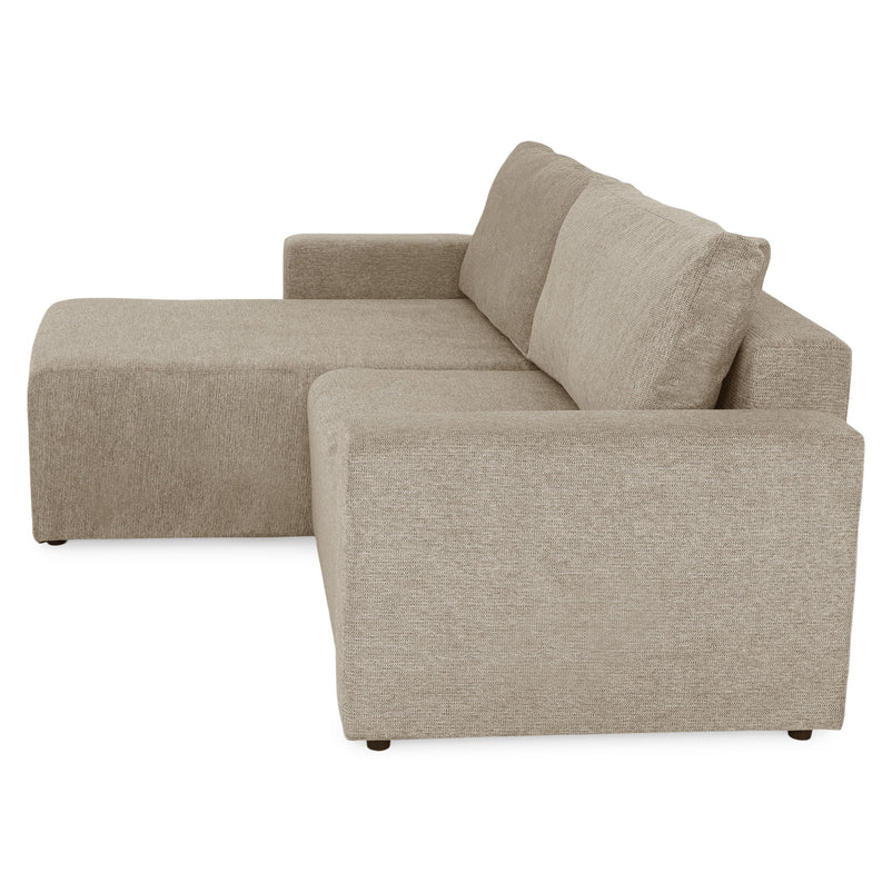 FRIDO Colțar extensibil, șezlong interschimbabil, ladă depozitare, stofă