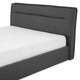 CORTLAND Pat tapițat, 180x200cm, somieră rabatabilă și ladă depozitare incluse