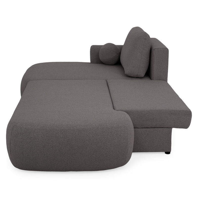 LAON Colțar extensibil, șezlong stânga/dreapta și ladă depozitare, stofă