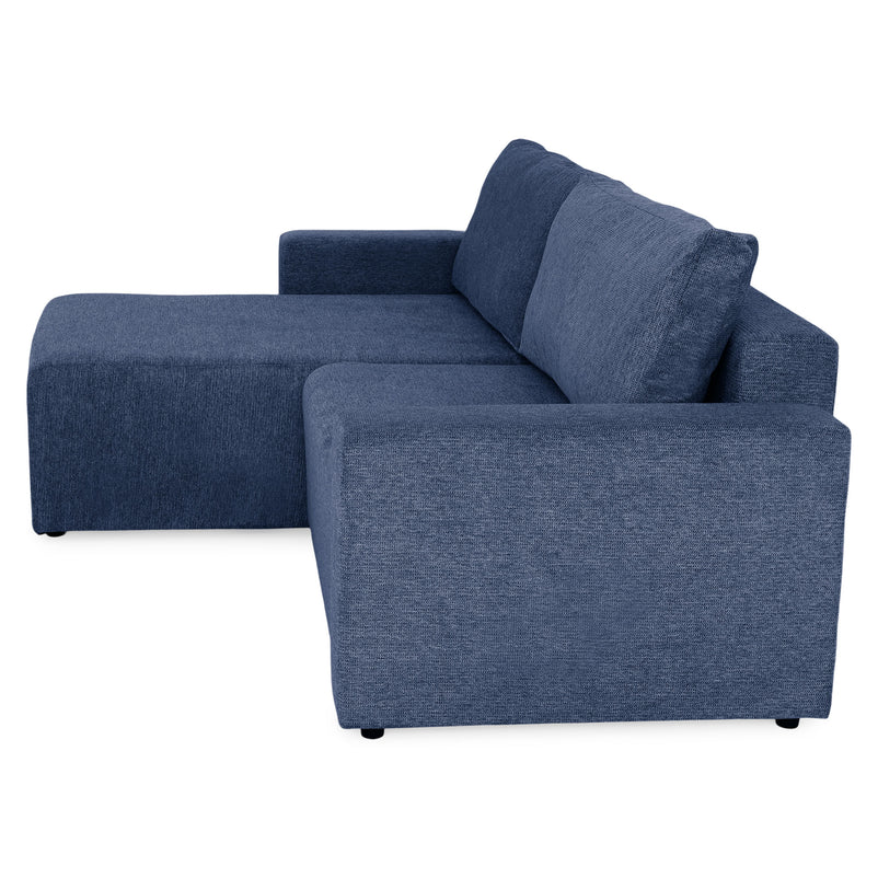 FRIDO Colțar extensibil, șezlong interschimbabil, ladă depozitare, stofă