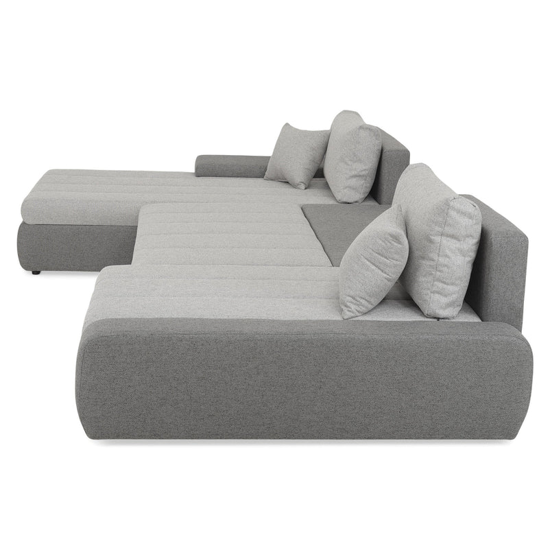 AURA Ansamblu colț extensibil stânga/dreapta, stofă