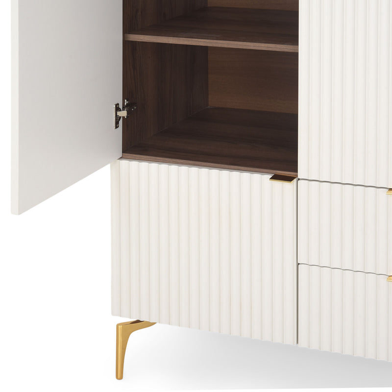 WAVE Dulap copii, 5 uși, 2 sertare