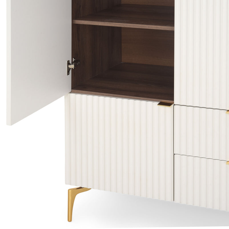 WAVE Dulap copii, 5 uși, 2 sertare