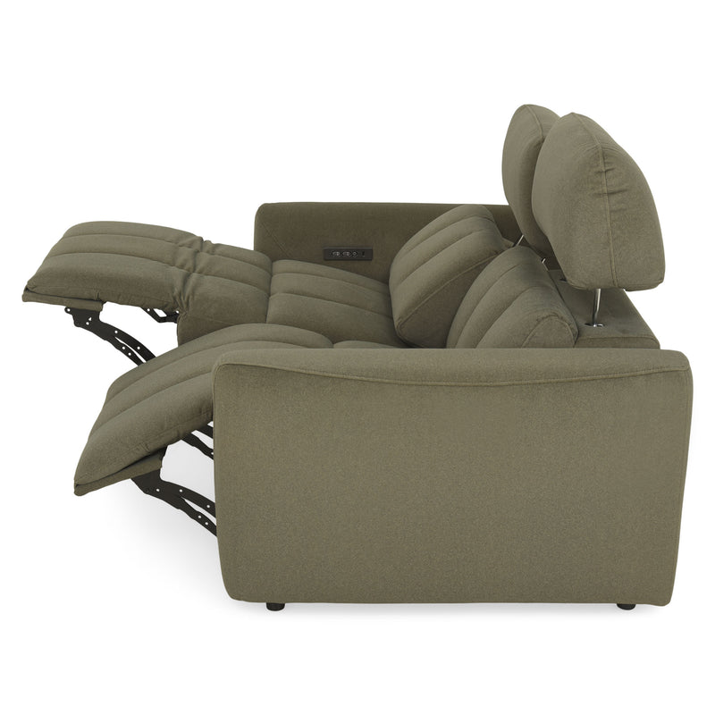 WISNER Canapea 2 locuri, 2 reclinere electrice, mecanism electric tetiere, stofă