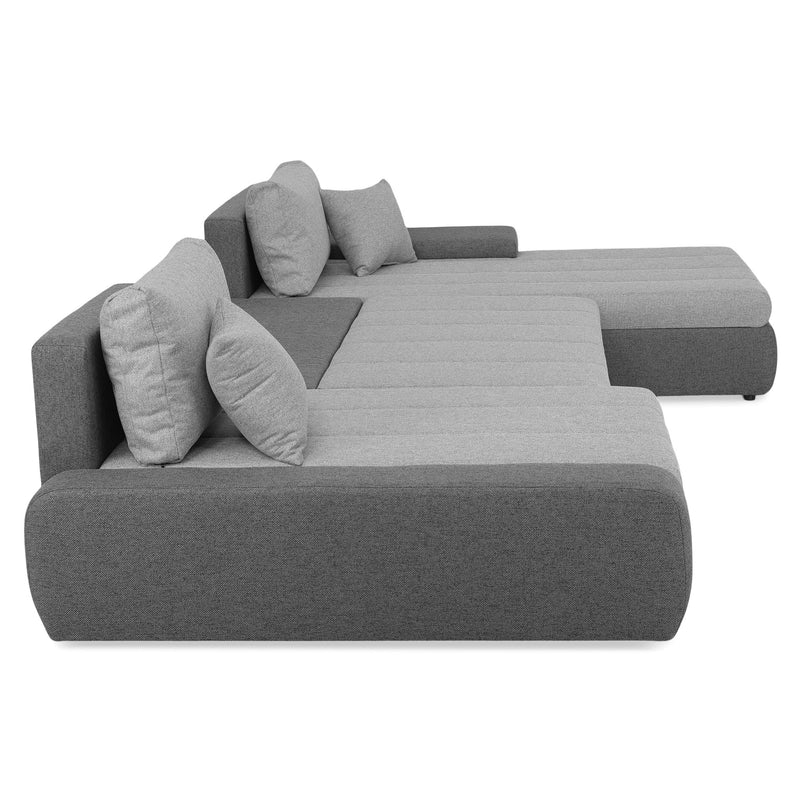 AURA Ansamblu colț extensibil stânga/dreapta, stofă