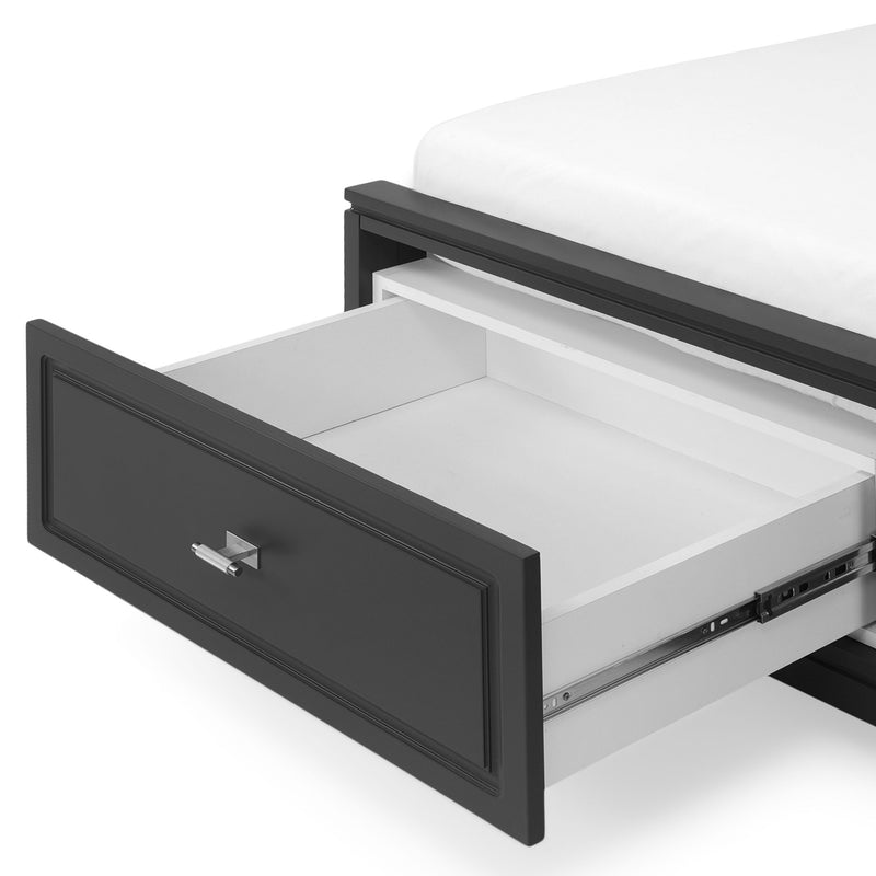 JACKSON Pat tapițat, 180x200cm, somieră și 2 sertare incluse