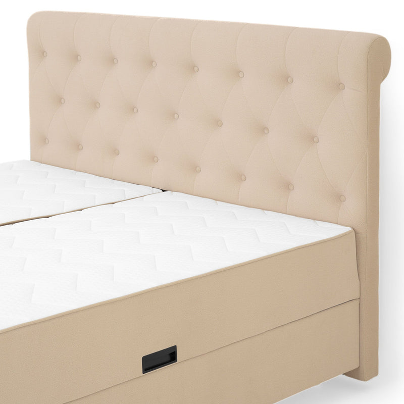 FIONA Pat tapițat, saltea și spatiu depozitare incluse - Articol resigilat