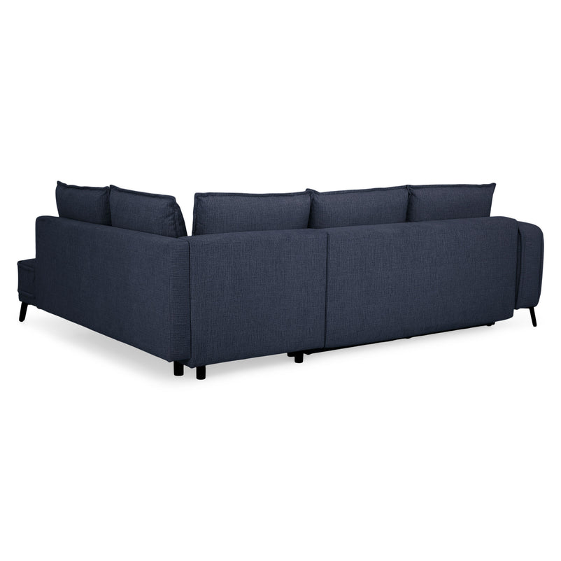 CHOLET Colțar extensibil, șezlong stânga/dreapta, ladă depozitare, stofă